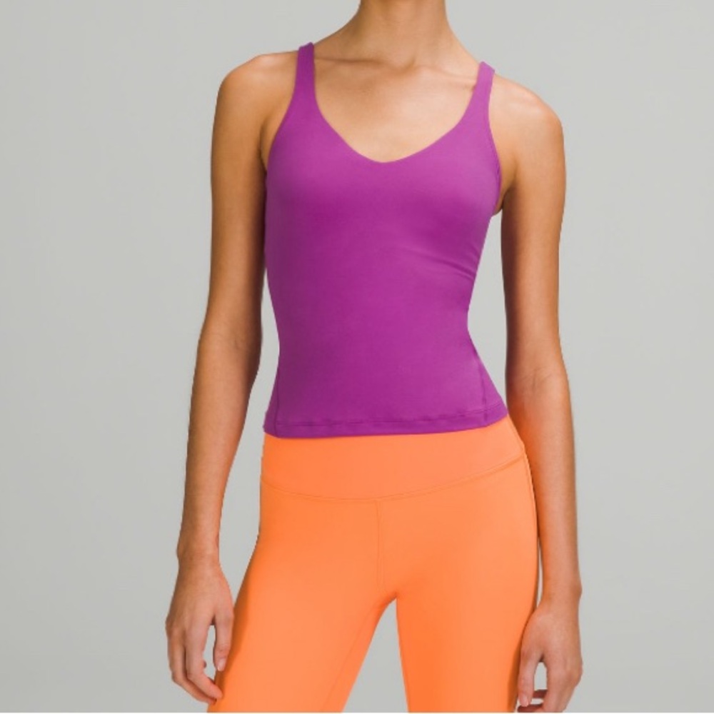 Lululemon Align Waist-Length Tank Top, Size 0, Vivid Plum